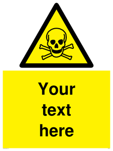 WN3012: Custom Toxic Safety Sign