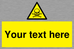 WN3012: Custom Toxic Safety Sign
