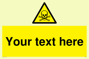 WN3012: Custom Toxic Safety Sign