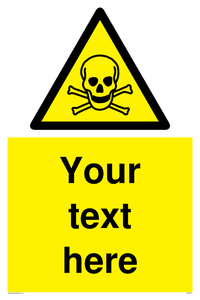 WN3012: Custom Toxic Safety Sign