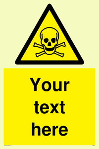 WN3012: Custom Toxic Safety Sign