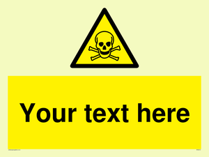 WN3012: Custom Toxic Safety Sign