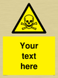 WN3012: Custom Toxic Safety Sign