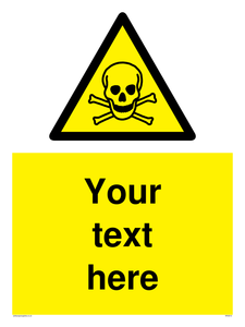 WN3012: Custom Toxic Safety Sign