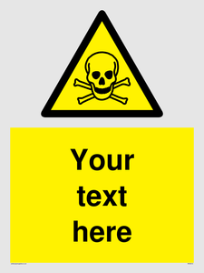WN3012: Custom Toxic Safety Sign