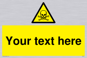 WN3012: Custom Toxic Safety Sign
