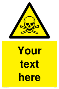 WN3012: Custom Toxic Safety Sign