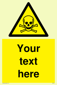 WN3012: Custom Toxic Safety Sign