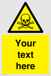 WN3012: Custom Toxic Safety Sign