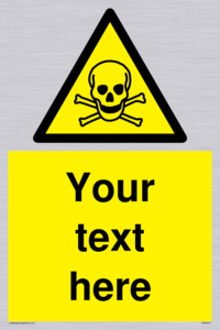 WN3012: Custom Toxic Safety Sign