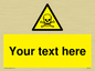 WN3012: Custom Toxic Safety Sign