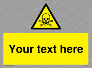 WN3012: Custom Toxic Safety Sign