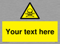 WN3012: Custom Toxic Safety Sign