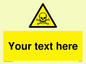 WN3012: Custom Toxic Safety Sign