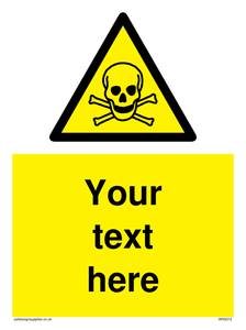 WN3012: Custom Toxic Safety Sign