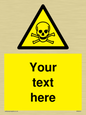 WN3012: Custom Toxic Safety Sign