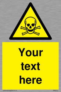 WN3012: Custom Toxic Safety Sign