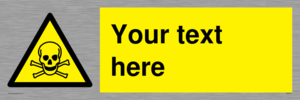 WN3012: Custom Toxic Safety Sign