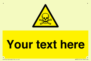 WN3012: Custom Toxic Safety Sign