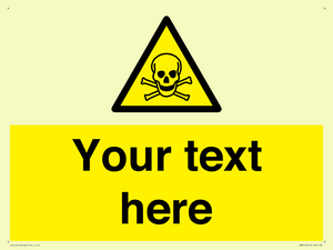 WN3012: Custom Toxic Safety Sign