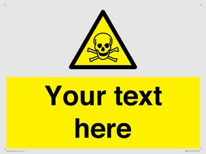 WN3012: Custom Toxic Safety Sign