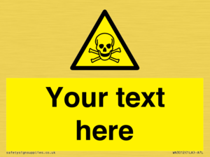 WN3012: Custom Toxic Safety Sign