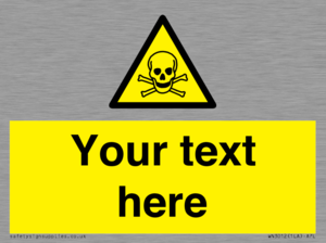 WN3012: Custom Toxic Safety Sign