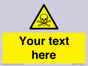 WN3012: Custom Toxic Safety Sign