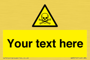 WN3012: Custom Toxic Safety Sign