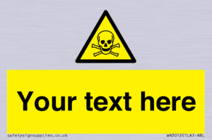 WN3012: Custom Toxic Safety Sign