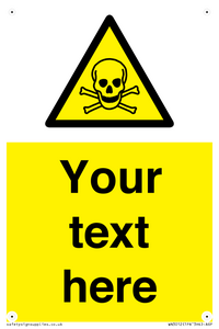 WN3012: Custom Toxic Safety Sign