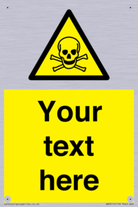 WN3012: Custom Toxic Safety Sign