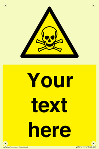 WN3012: Custom Toxic Safety Sign