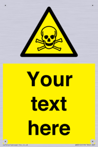 WN3012: Custom Toxic Safety Sign