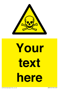 WN3012: Custom Toxic Safety Sign