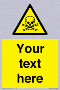 WN3012: Custom Toxic Safety Sign