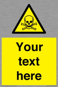 WN3012: Custom Toxic Safety Sign