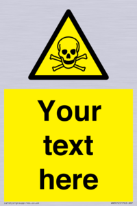 WN3012: Custom Toxic Safety Sign