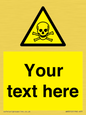 WN3012: Custom Toxic Safety Sign
