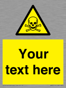 WN3012: Custom Toxic Safety Sign