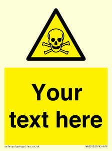 WN3012: Custom Toxic Safety Sign