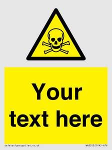 WN3012: Custom Toxic Safety Sign