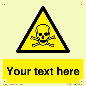 WN3012: Custom Toxic Safety Sign