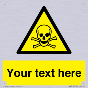 WN3012: Custom Toxic Safety Sign