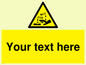 WN3013: Warning Corrosive Safety Sign
