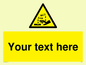 WN3013: Warning Corrosive Safety Sign