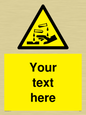 WN3013: Warning Corrosive Safety Sign