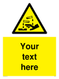 WN3013: Warning Corrosive Safety Sign