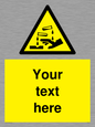 WN3013: Warning Corrosive Safety Sign