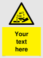 WN3013: Warning Corrosive Safety Sign